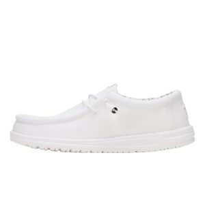 Wally Stretch Canvas Wide – White/White