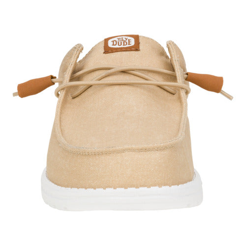 Wally Slip Stretch Canvas – Tan/White - Image 4
