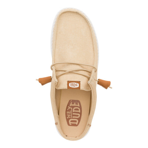 Wally Slip Stretch Canvas – Tan/White - Image 6