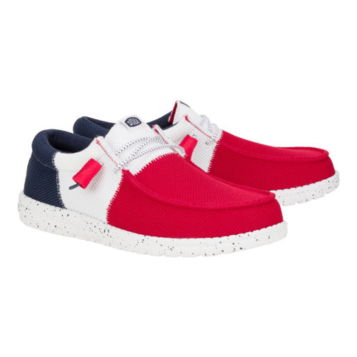 Wally Tri Varsity Mesh – Red/Navy - Image 2