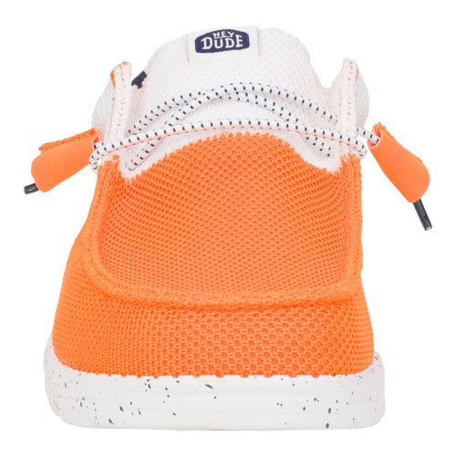 Wally Tri Varsity Mesh – Orange/White - Image 4