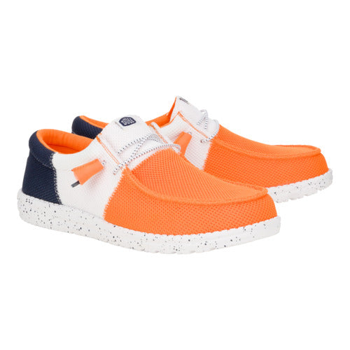 Wally Tri Varsity Mesh – Orange/White - Image 2