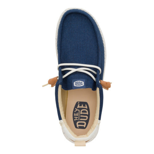 Wally Craft Linen – White/Sargasso Blue - Image 7