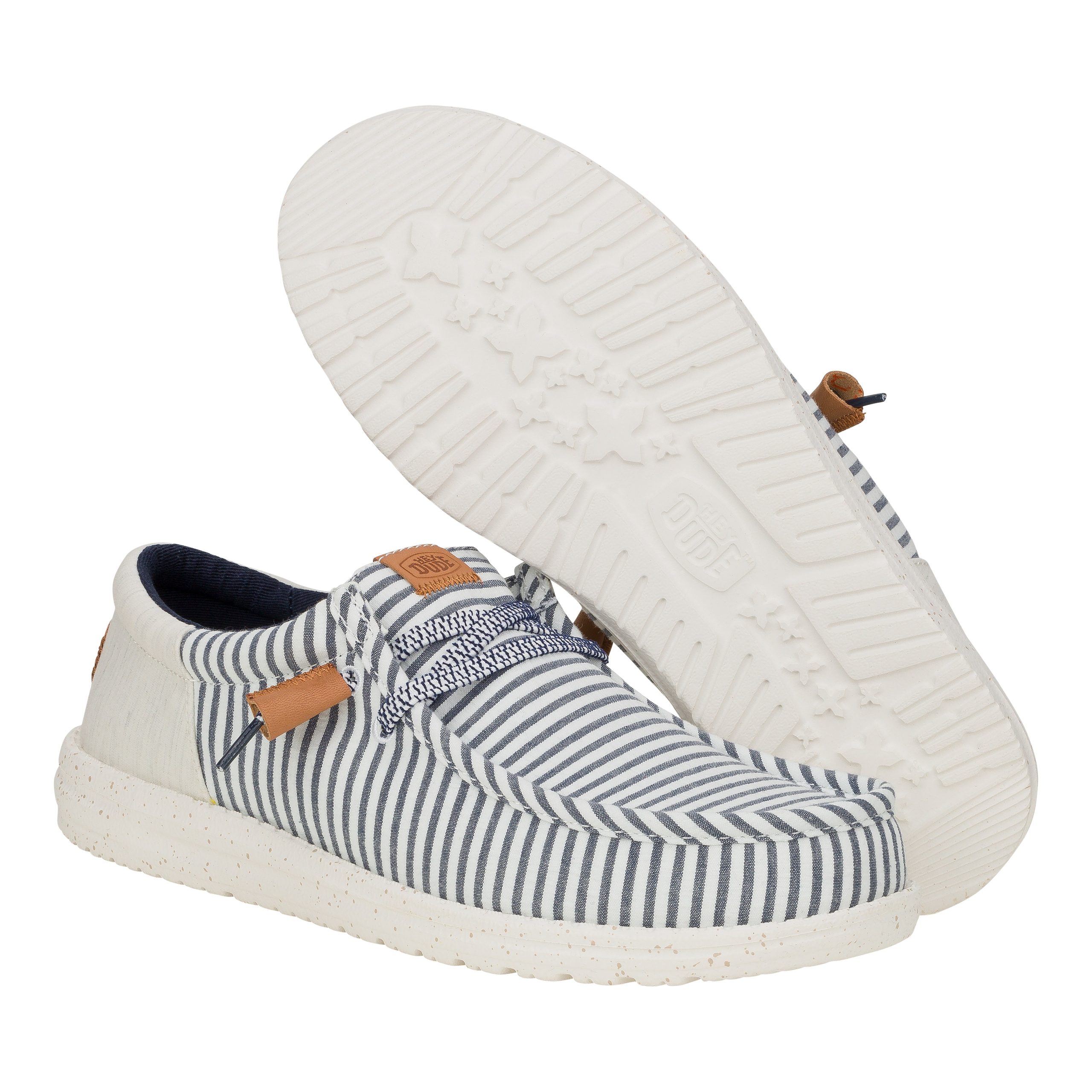 Wally Funk Seersucker – Princess Blue/Wood Ash - Image 3