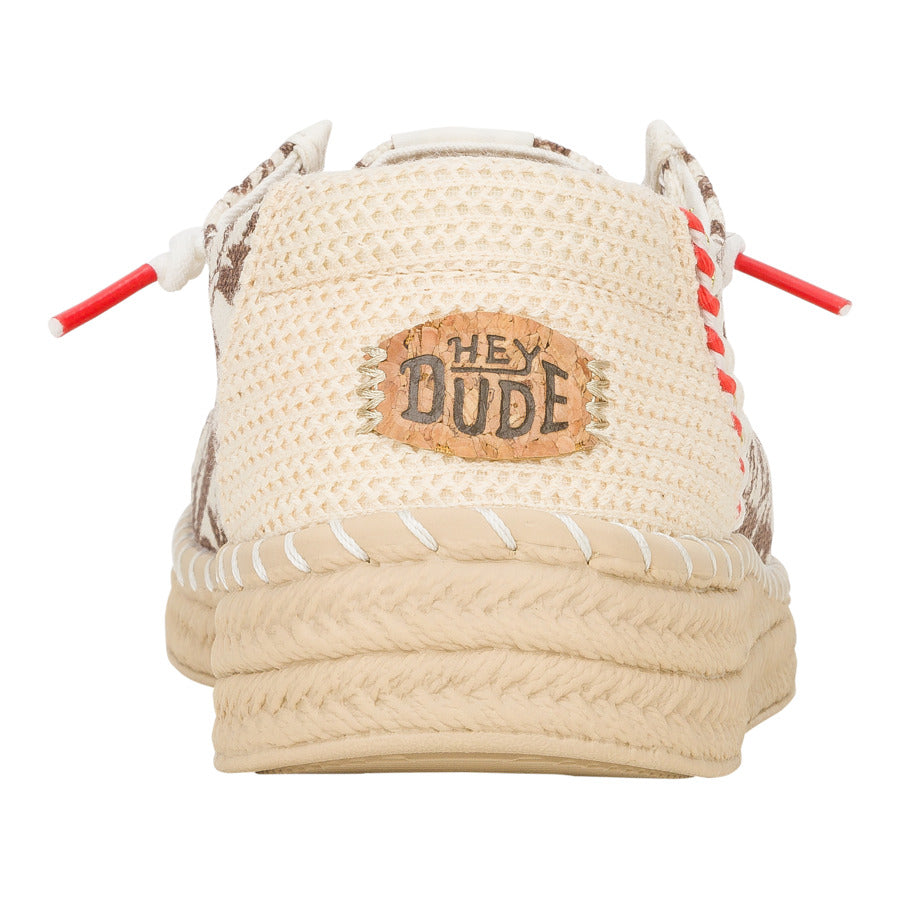 Wendy Espadrille Retro Palm – Downtown Brown/Egret - Image 5