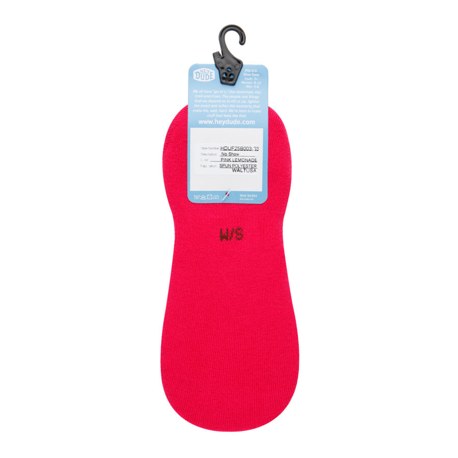HEYDUDE No Show Sock 3 Pack – Pink Lemonade - Image 4