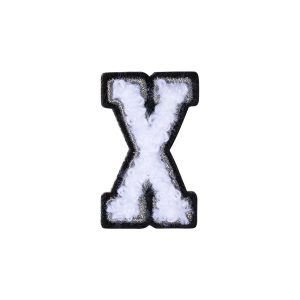 Letter X Patch – X Black/White