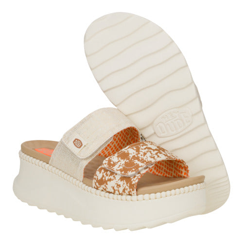Delray Slide Animal Shimmer – Tan/Multi - Image 3