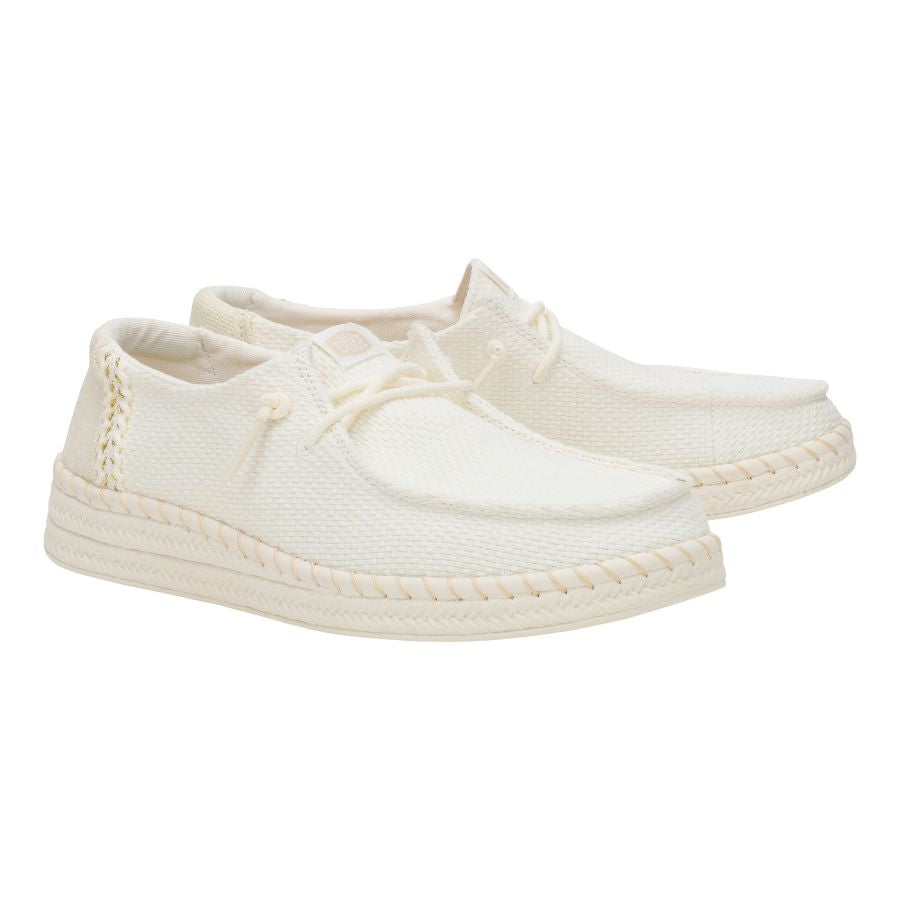 Wendy Espadrille Woven – White - Image 3
