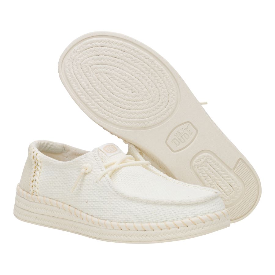Wendy Espadrille Woven – White - Image 4