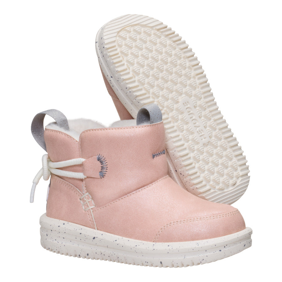Camden Bow Boot Toddler Cozy – Sparkle Pink - Image 3