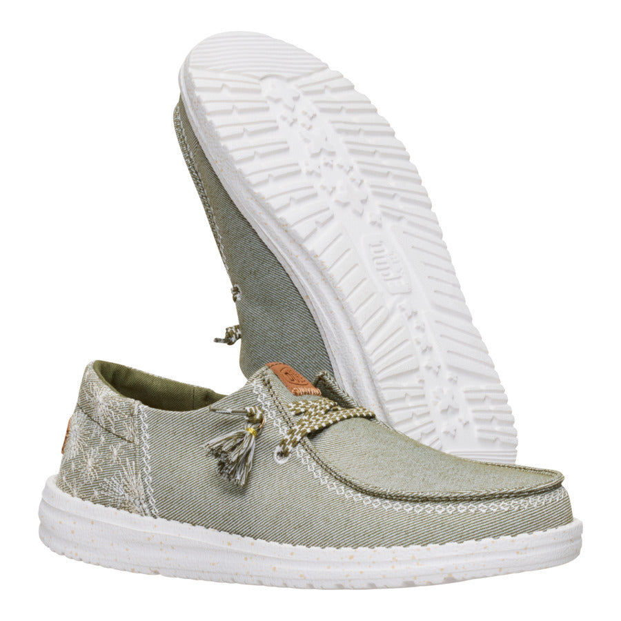 Wendy Funk Embroidered Floral – Olive - Image 3