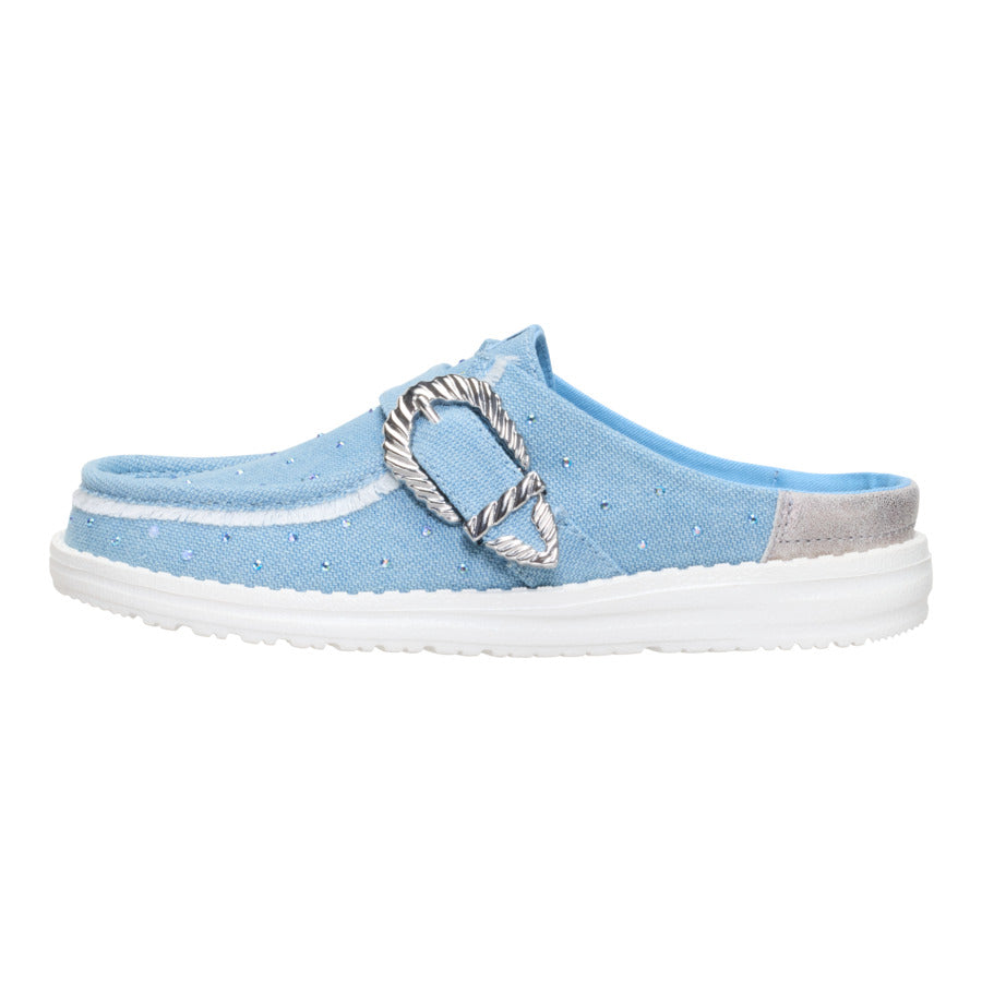Wendy Slip Buckle Denim – Blue/Multi