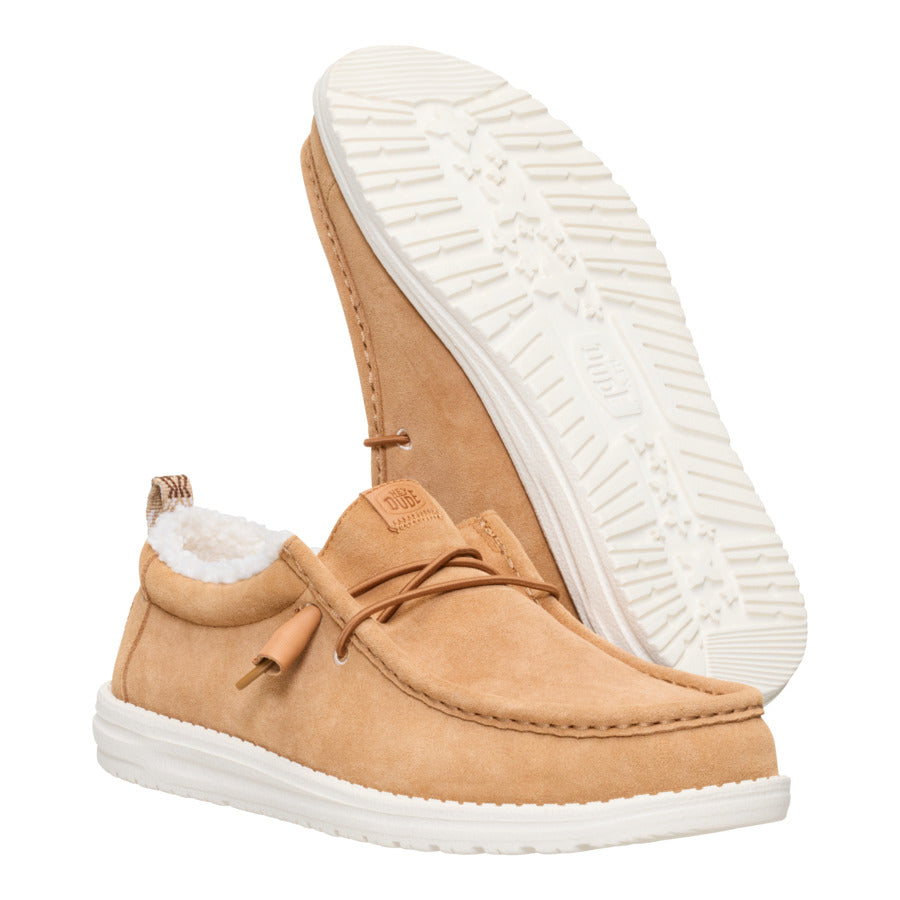 Wally Suede Shearling – Lion Orange/Multi - Image 3