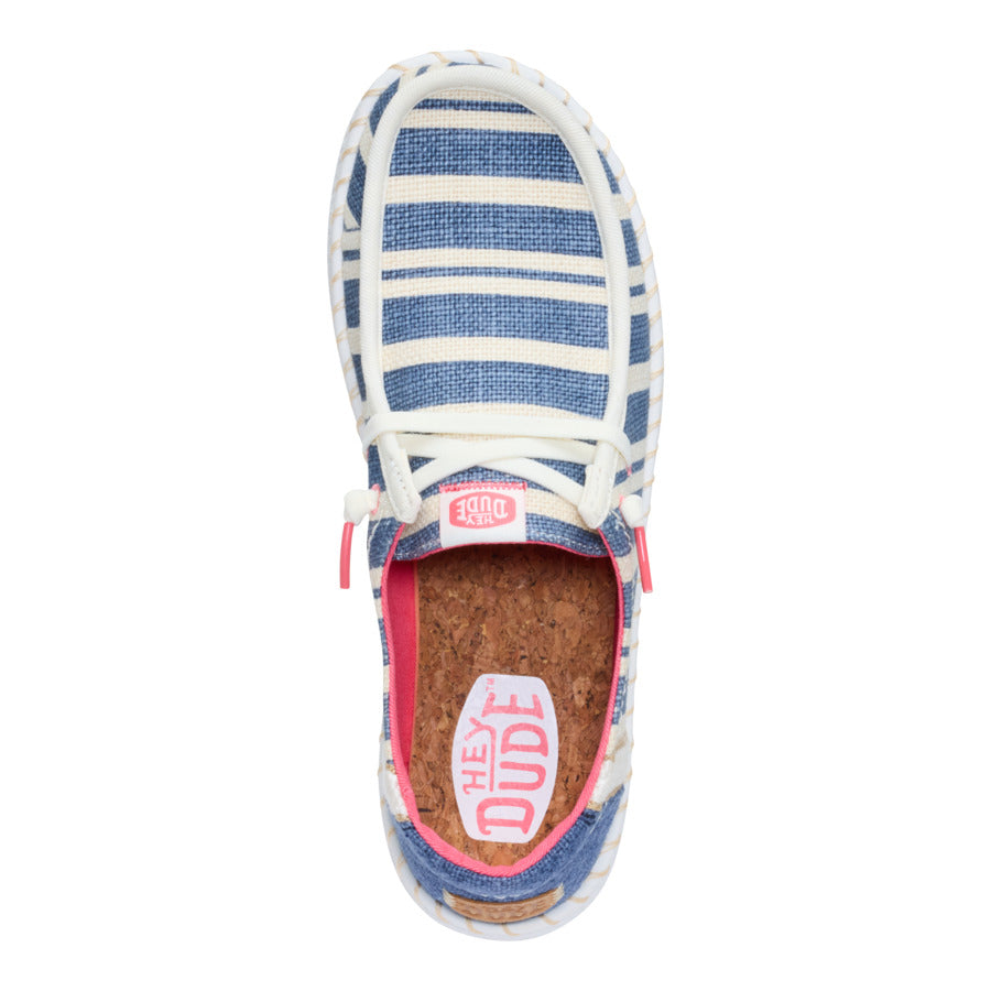 Wendy Espadrille Coast – Navy/White - Image 6