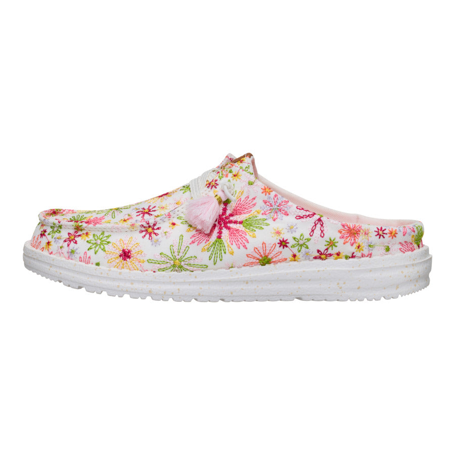Wendy Slip Embroidered Floral – White/Multi