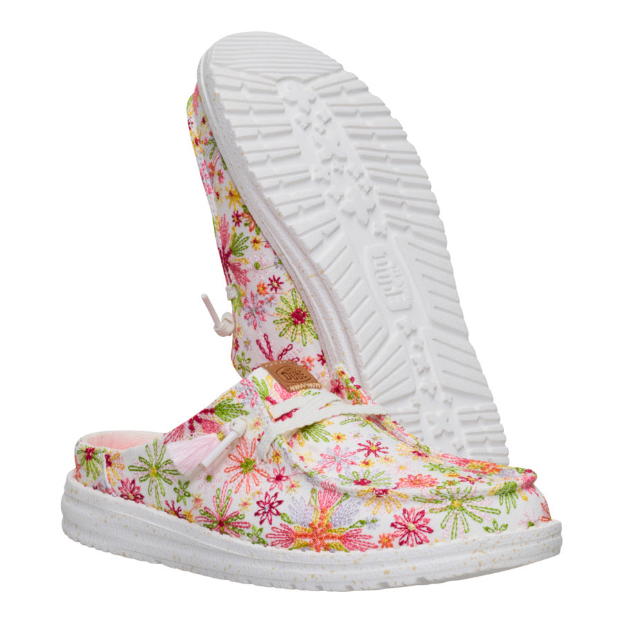 Wendy Slip Embroidered Floral – White/Multi - Image 3