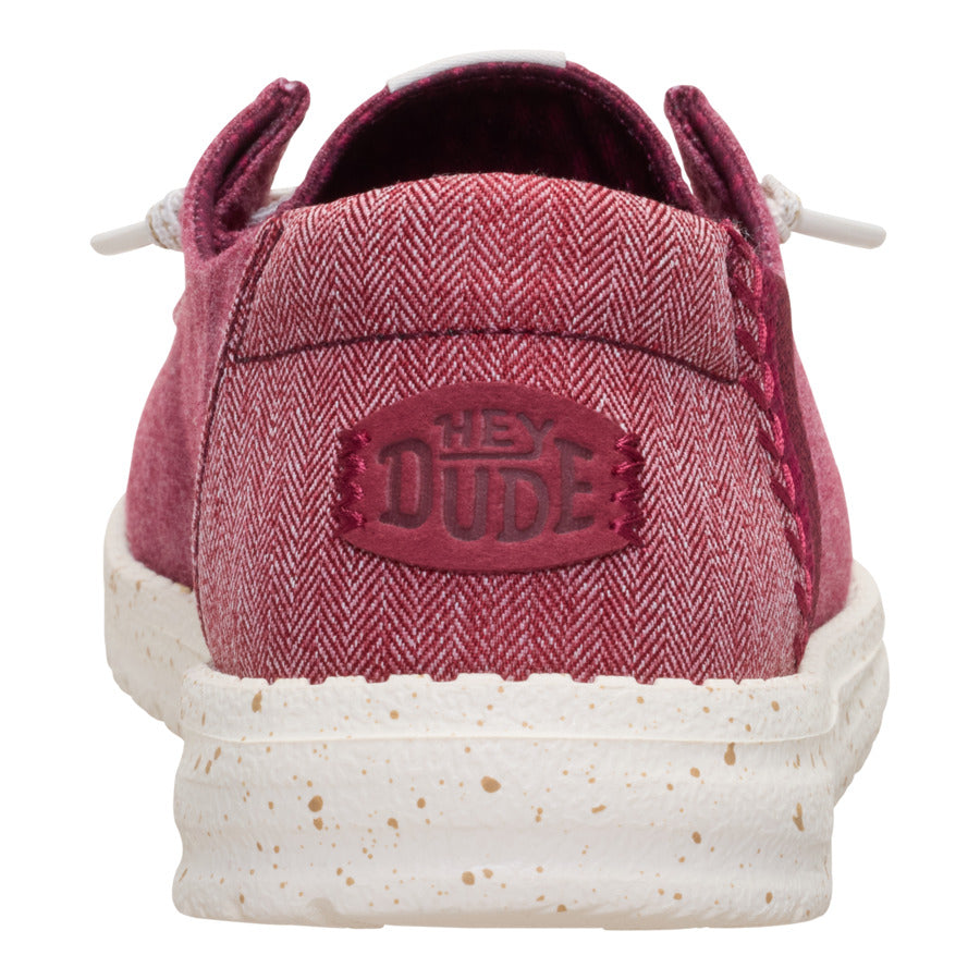 Wendy Break Brushed Linen – Burgundy - Image 5