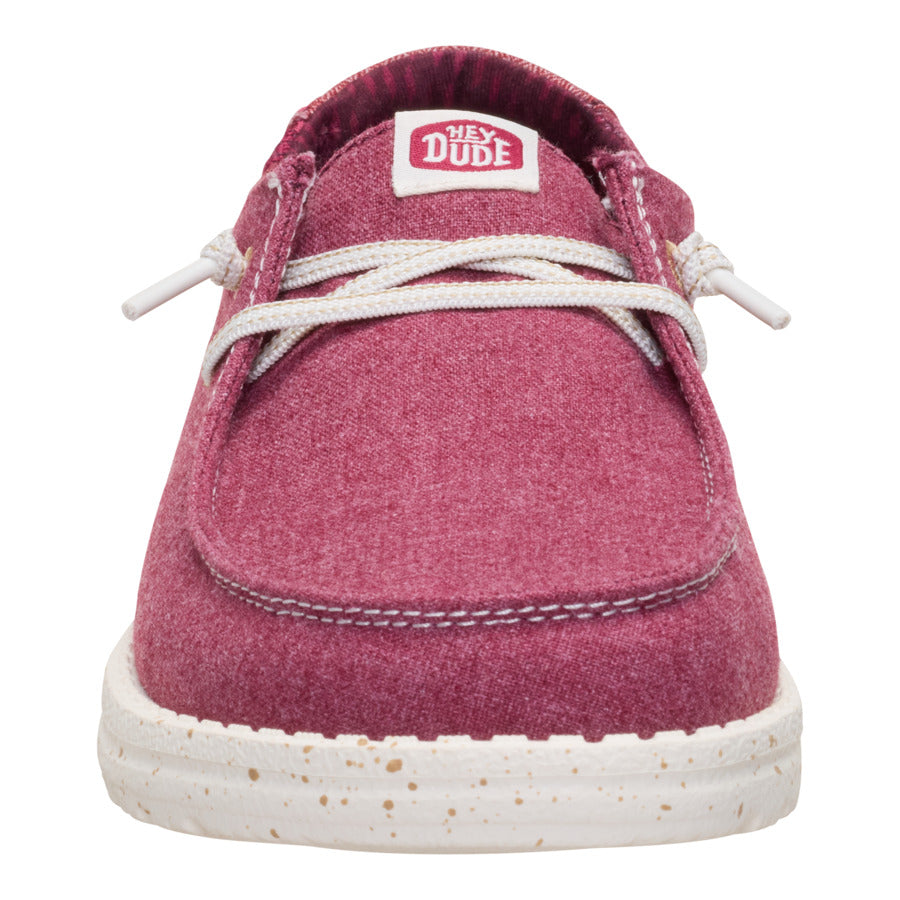 Wendy Break Brushed Linen – Burgundy - Image 4