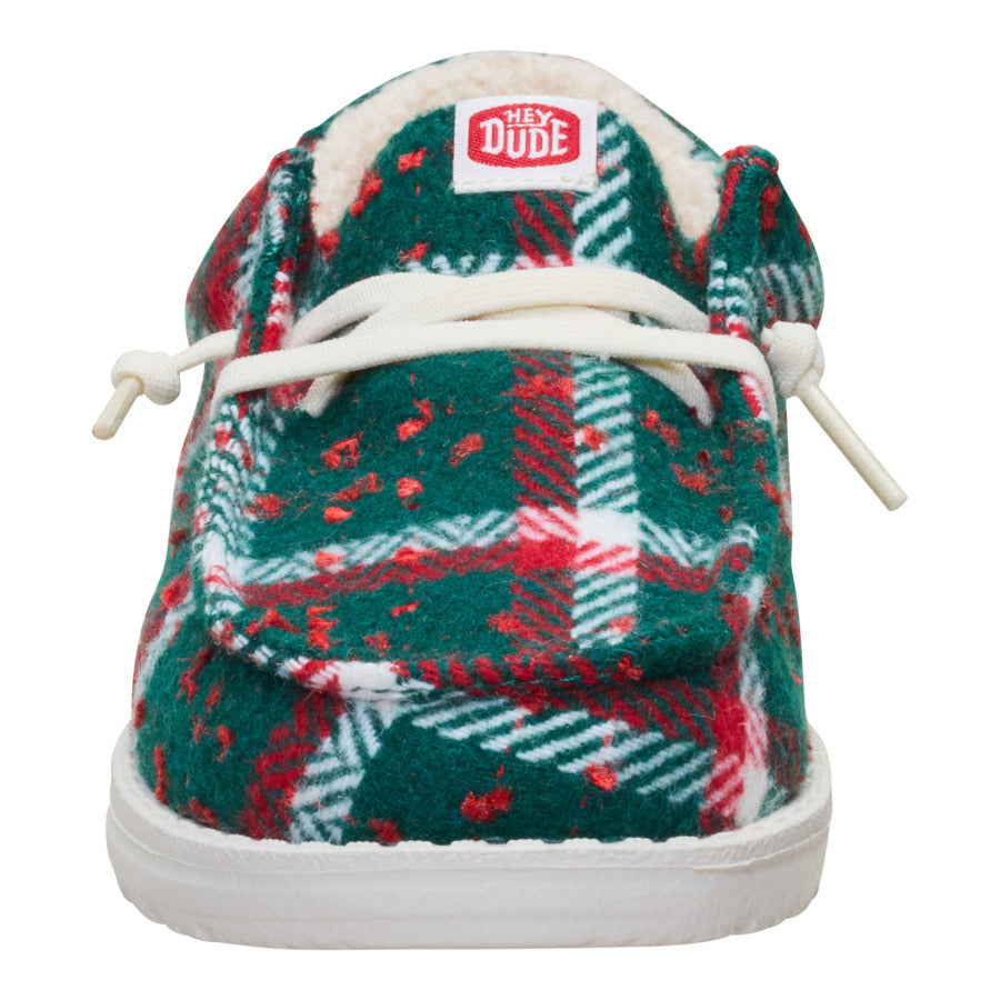 Wally Youth Confetti Plaid Cozy – Red/Green/Multi - Image 4