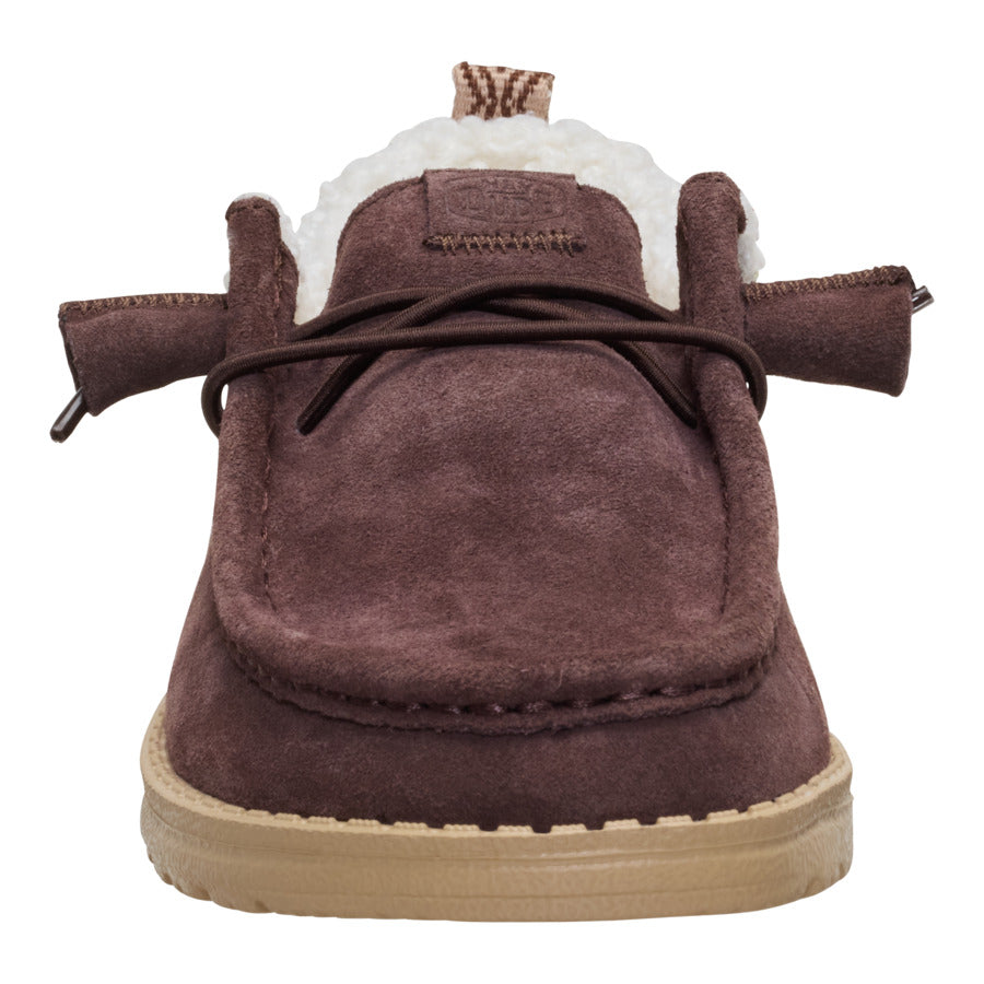 Wendy Suede Shearling – Dark Brown - Image 4