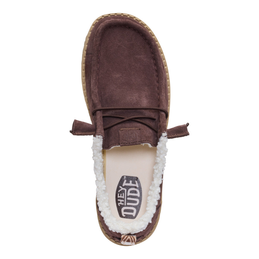 Wendy Suede Shearling – Dark Brown - Image 6