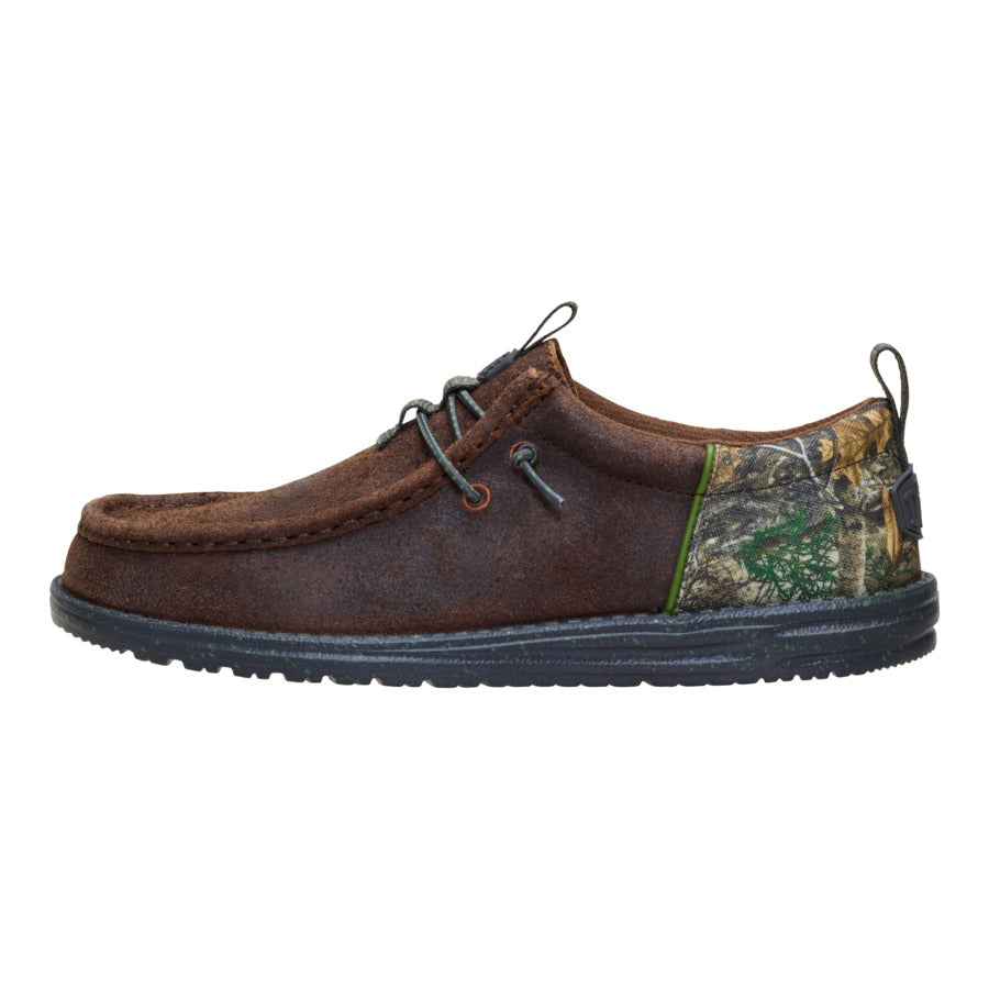 Wally Funk Realtree Edge Suede – Mole Brown/Camo