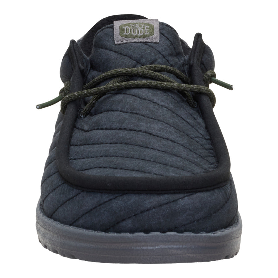 Wally Washed Quilt – Black/Grey - Image 4