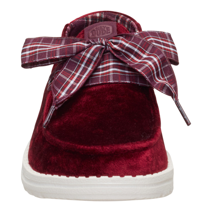 Wendy Holiday Bow – Burgundy - Image 4