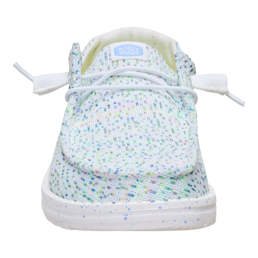 Wendy Stretch Speckle – White/Multi - Image 4