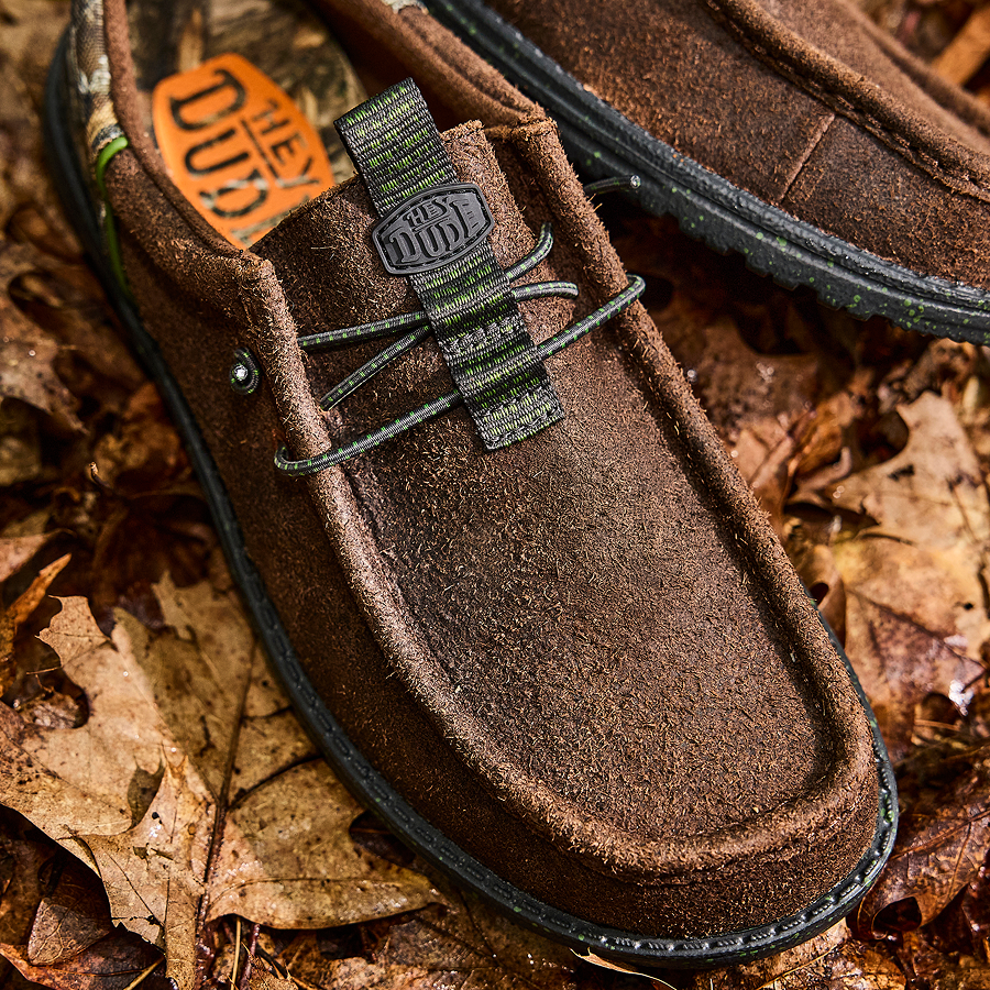 Wally Funk Realtree Edge Suede – Mole Brown/Camo - Image 3