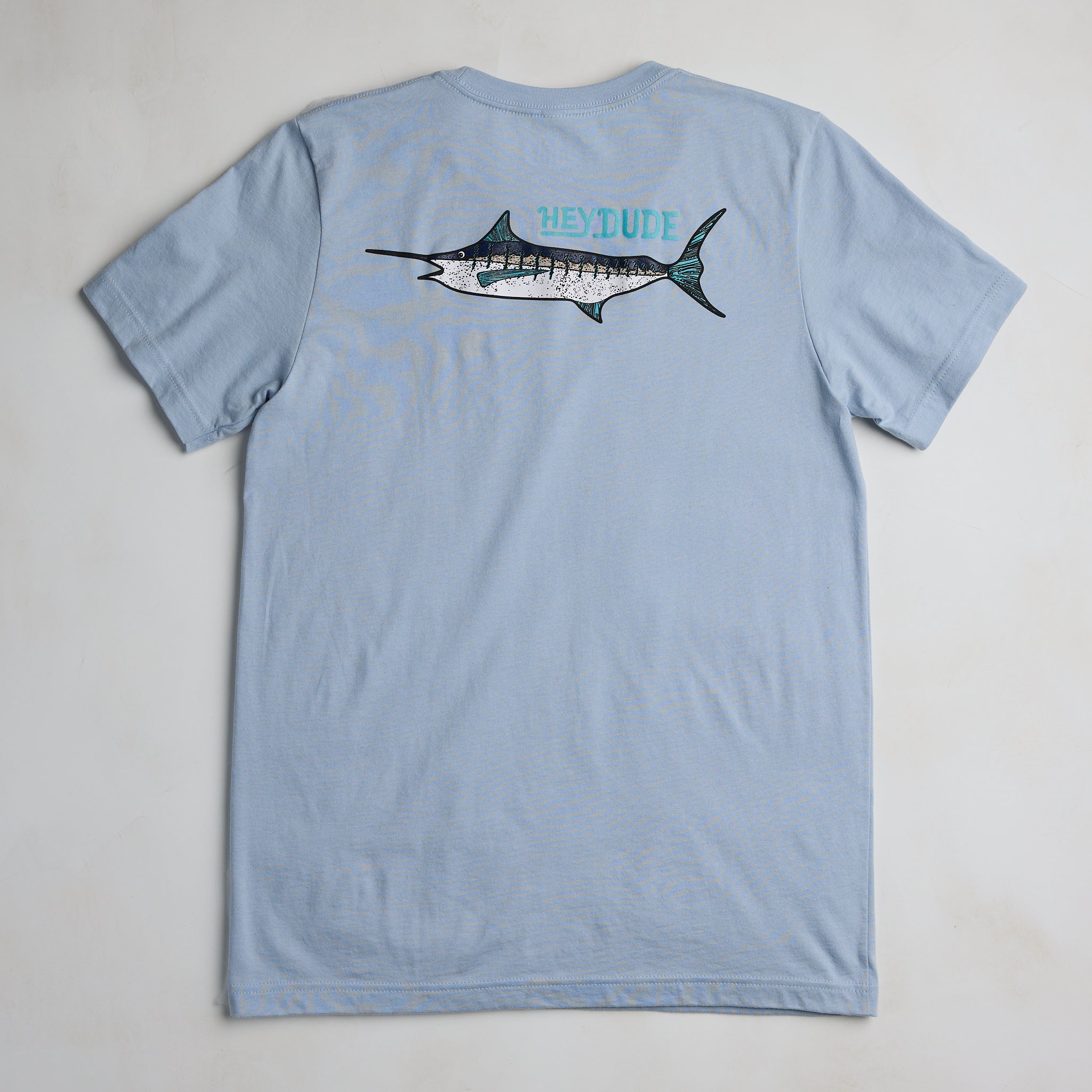 HEYDUDE Marlin Tee – Light Blue - Image 3
