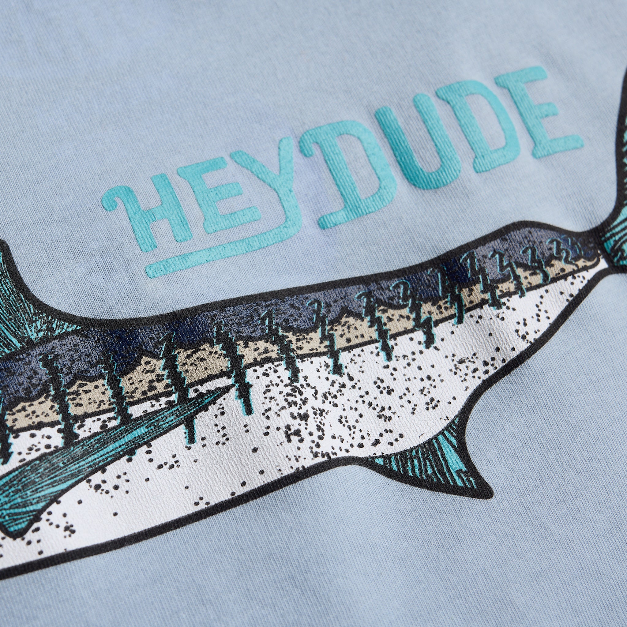 HEYDUDE Marlin Tee – Light Blue - Image 4